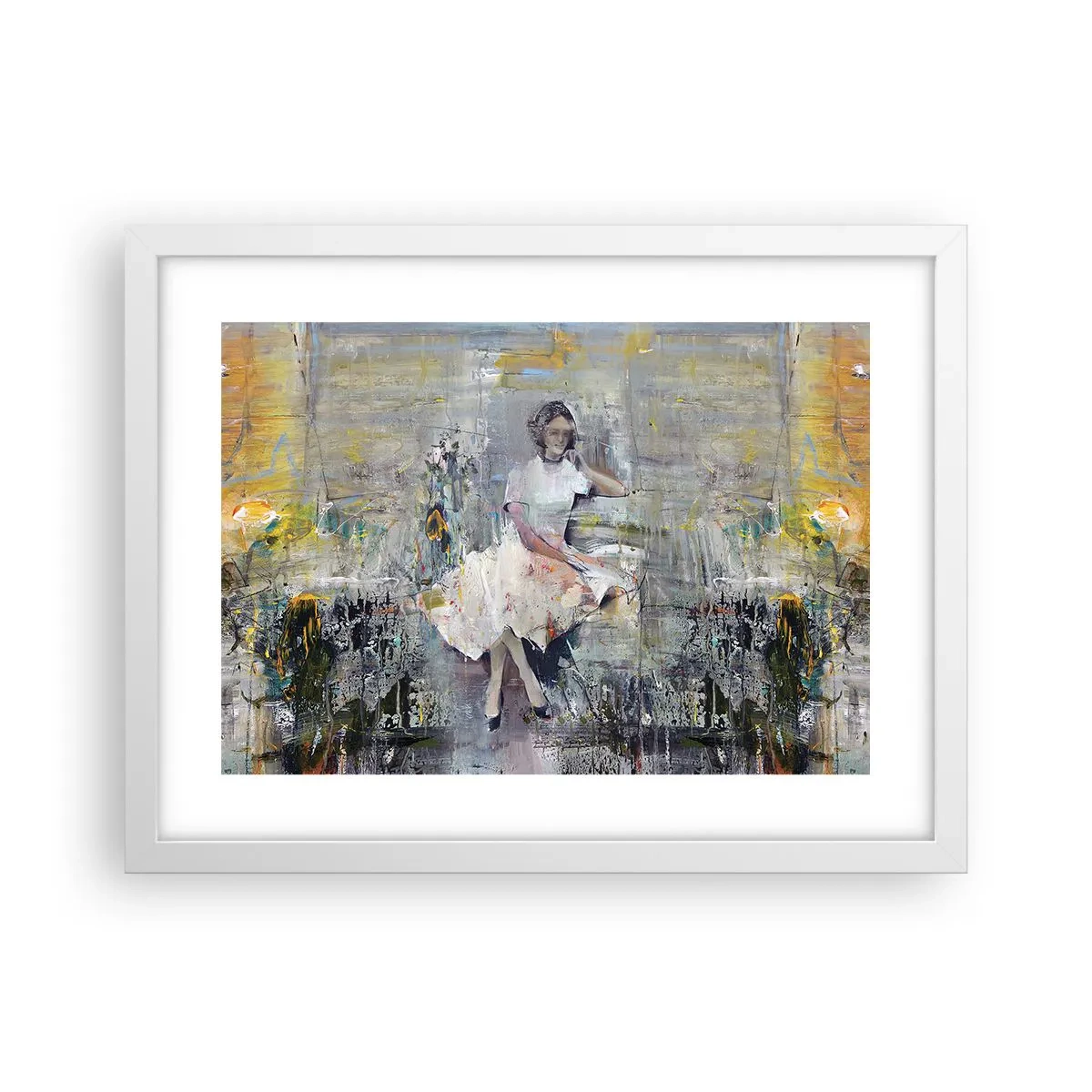 Plakat i hvid ramme - Klassisk og moderne - 40x30 cm