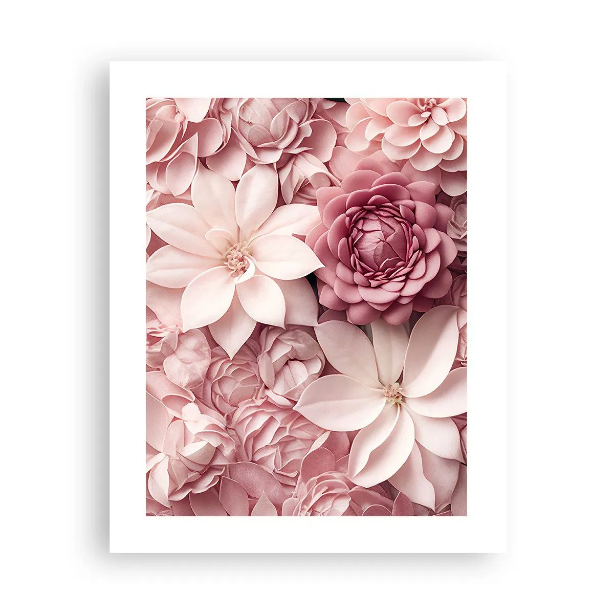 Plakat - I lyserøde kronblade - 40x50 cm