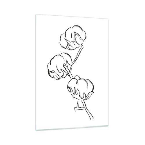 Billede på glas - Bomuld ned - 50x70 cm