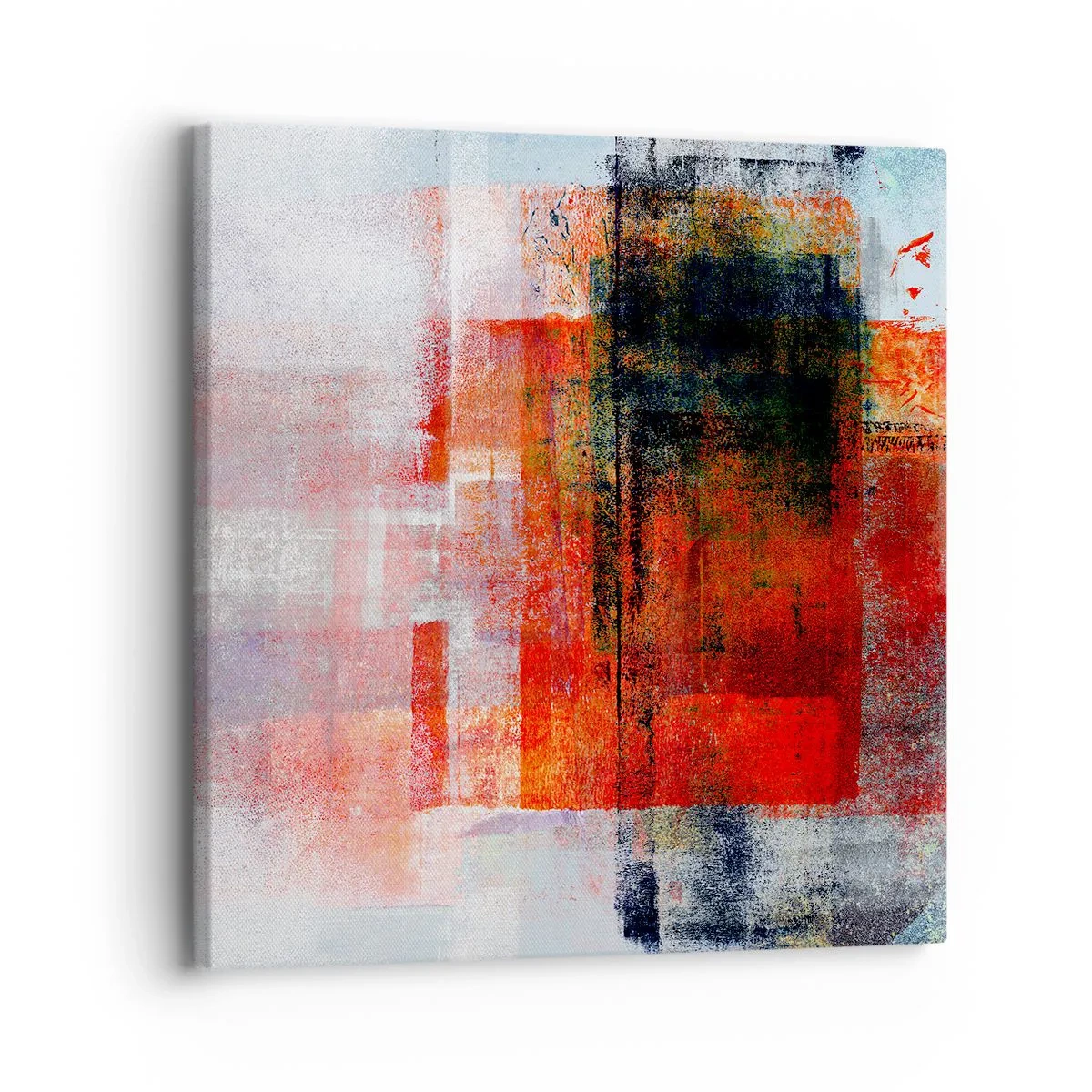 Lærredstryk - Billede på lærred - Glødende komposition - 30x30 cm