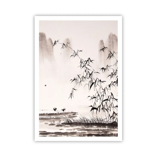 Plakat - Stilhed i rismarkerne - 70x100 cm