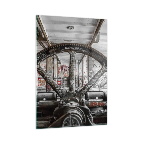 Billede på glas - Fabrikkens hemmelige liv - 50x70 cm