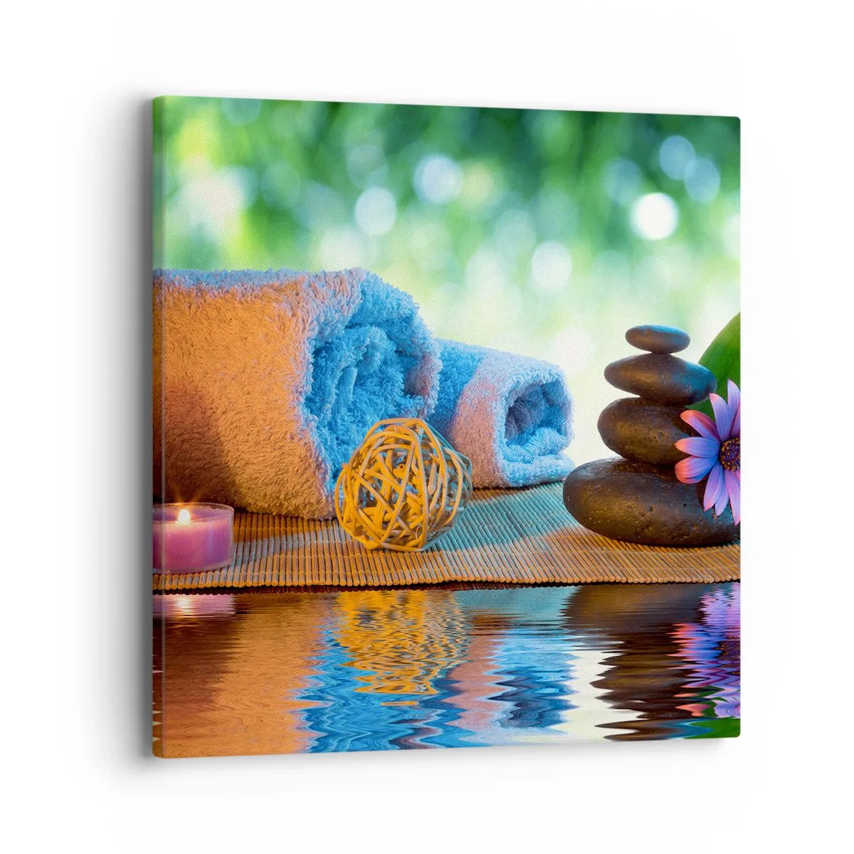 Lærredstryk - Billede på lærred - Tid til kroppen - 40x40 cm