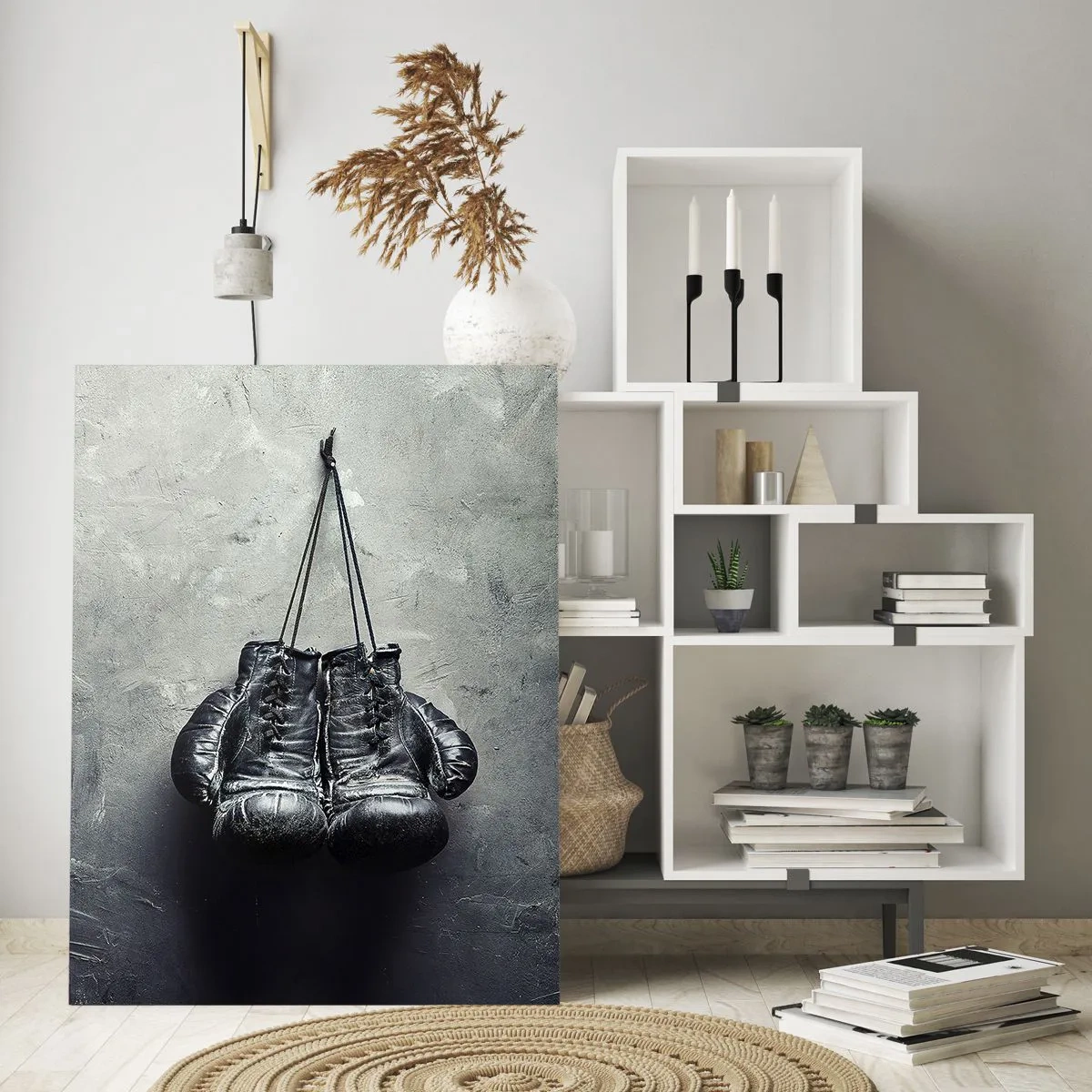 Billede på glas - En tid med kamp og en tid med fred - 70x100 cm