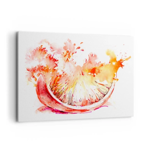 Lærredstryk - Billede på lærred - Saftig forfriskning - 100x70 cm