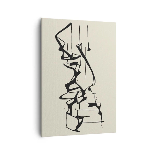 Lærredstryk - Billede på lærred - Måske et landskab - 50x70 cm