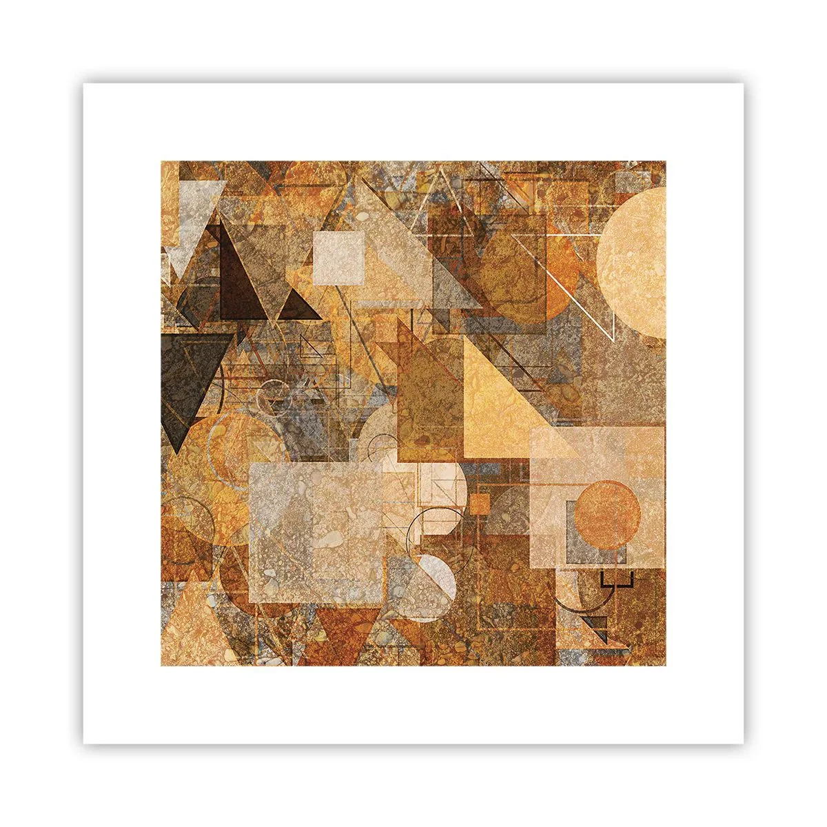 Plakat - Kubistisk bronzeundersøgelse - 30x30 cm