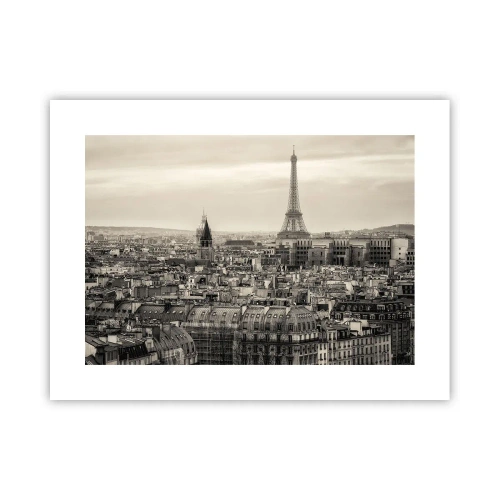 Plakat - Over Paris' hustage - 40x30 cm