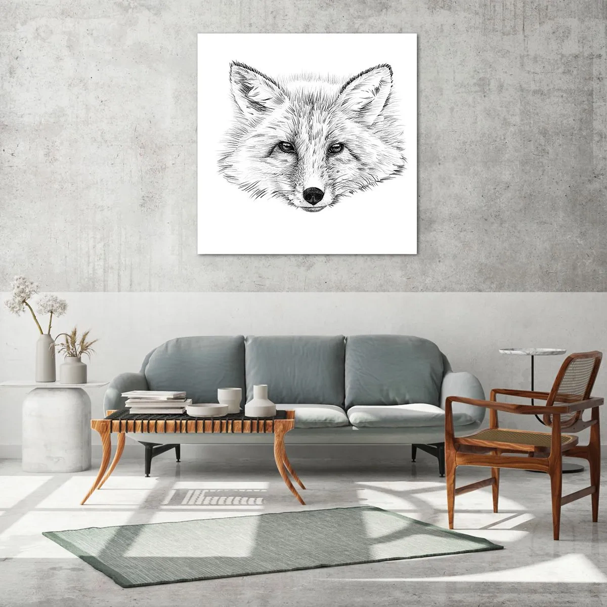 Billede på glas - Kan disse øjne lyve? - 70x70 cm