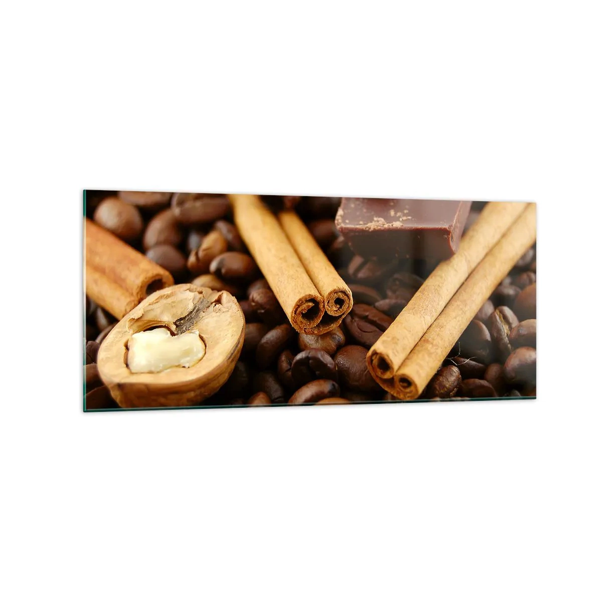 Billede på glas - Koncert af smagsoplevelser - 120x50 cm