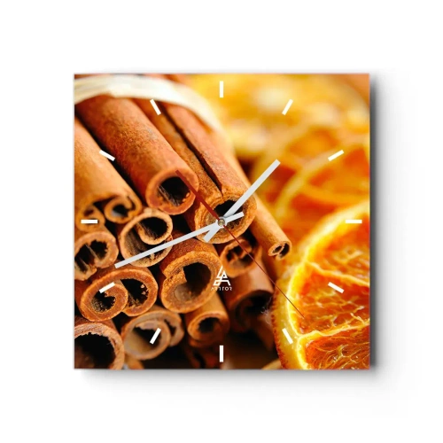 Vægur, Uret - Kan du lugte deres duft? - 40x40 cm