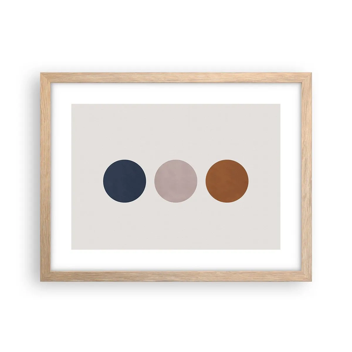 Plakat i ramme af lyst egetræ - Et symbol på perfektion - 40x30 cm