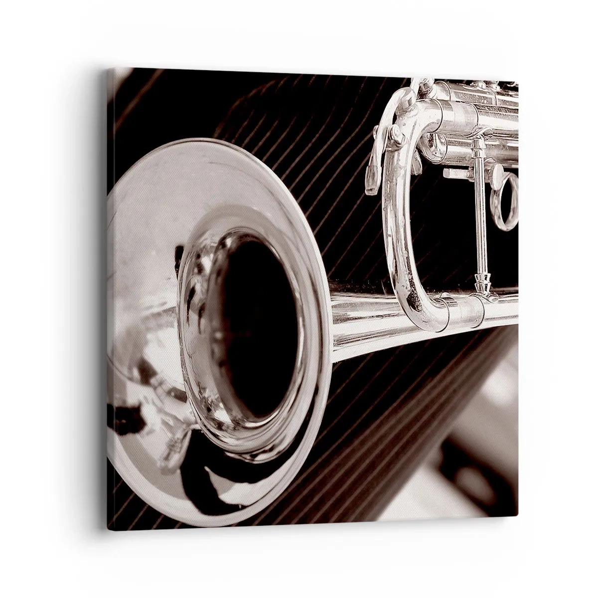 Lærredstryk - Billede på lærred - En musikalsk rejse til 1930'erne. - 40x40 cm