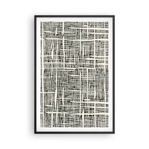 Plakat i sort ramme - En sammensætning vævet - 61x91 cm