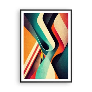 Plakat i sort ramme - Intens komposition - 70x100 cm