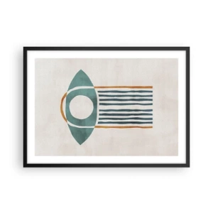 Plakat i sort ramme - Tegn og ritualer - 70x50 cm