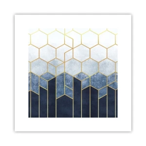 Plakat - Komposition i synkoperet rytme - 30x30 cm