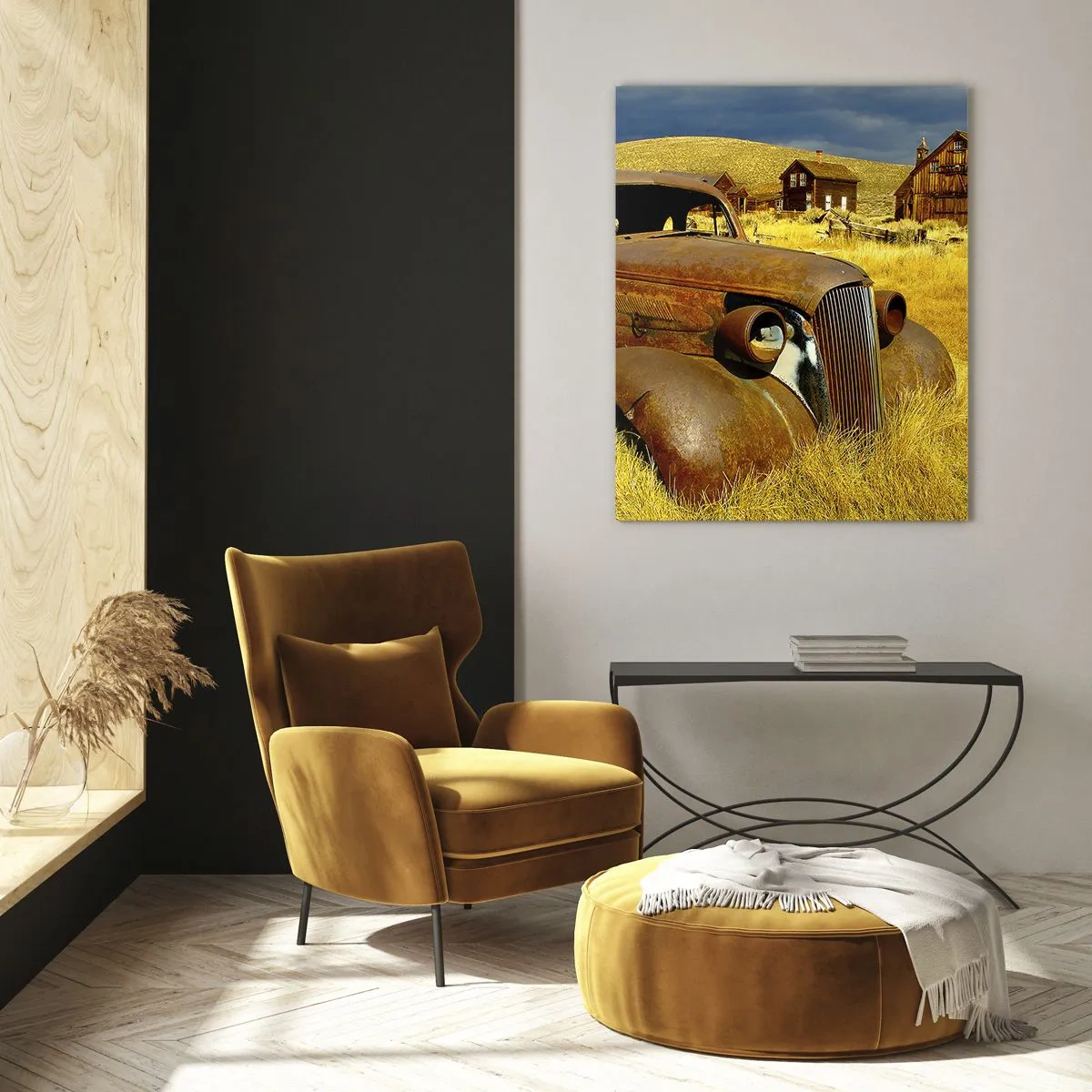 Billede på glas - Et velfortjent hvil - 50x70 cm