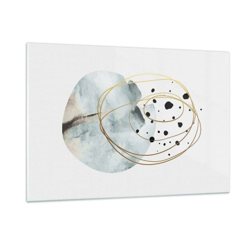 Billede på glas - I rummets favntag - 120x80 cm