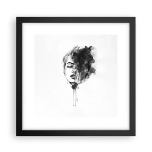 Plakat i sort ramme - Hvad piger drømmer om - 30x30 cm