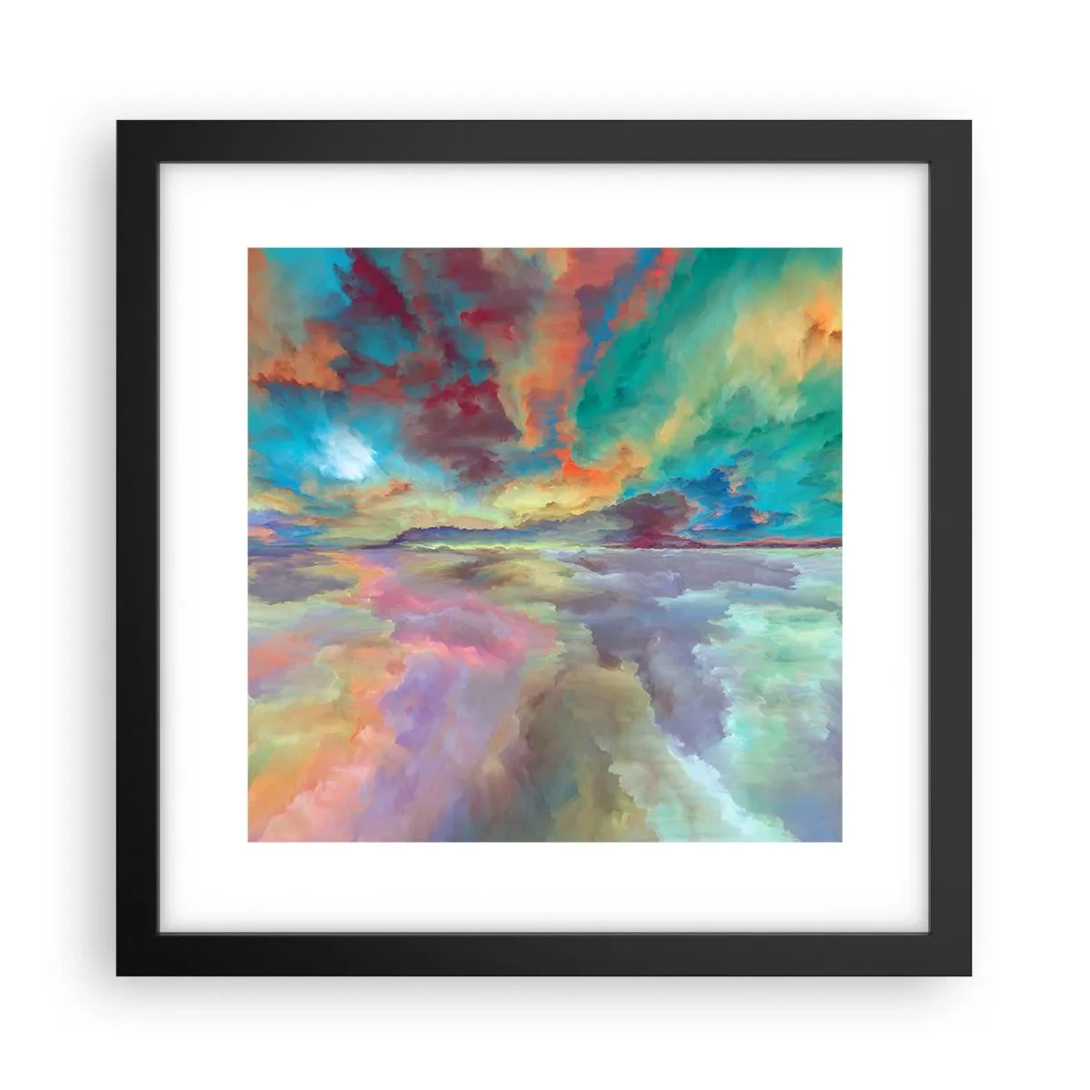 Plakat i sort ramme - To himle - 30x30 cm