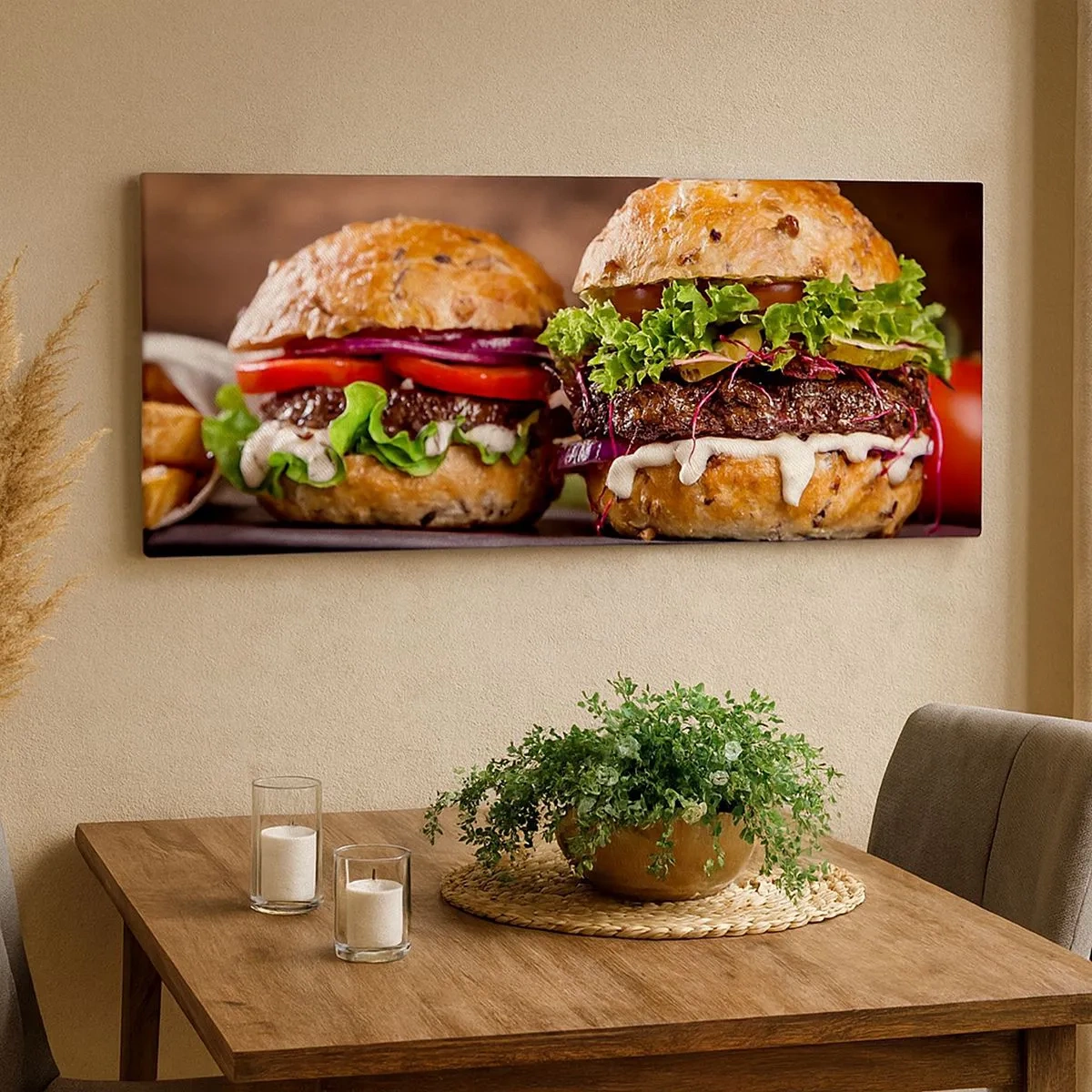 Lærredstryk - Billede på lærred - American dream - 100x40 cm