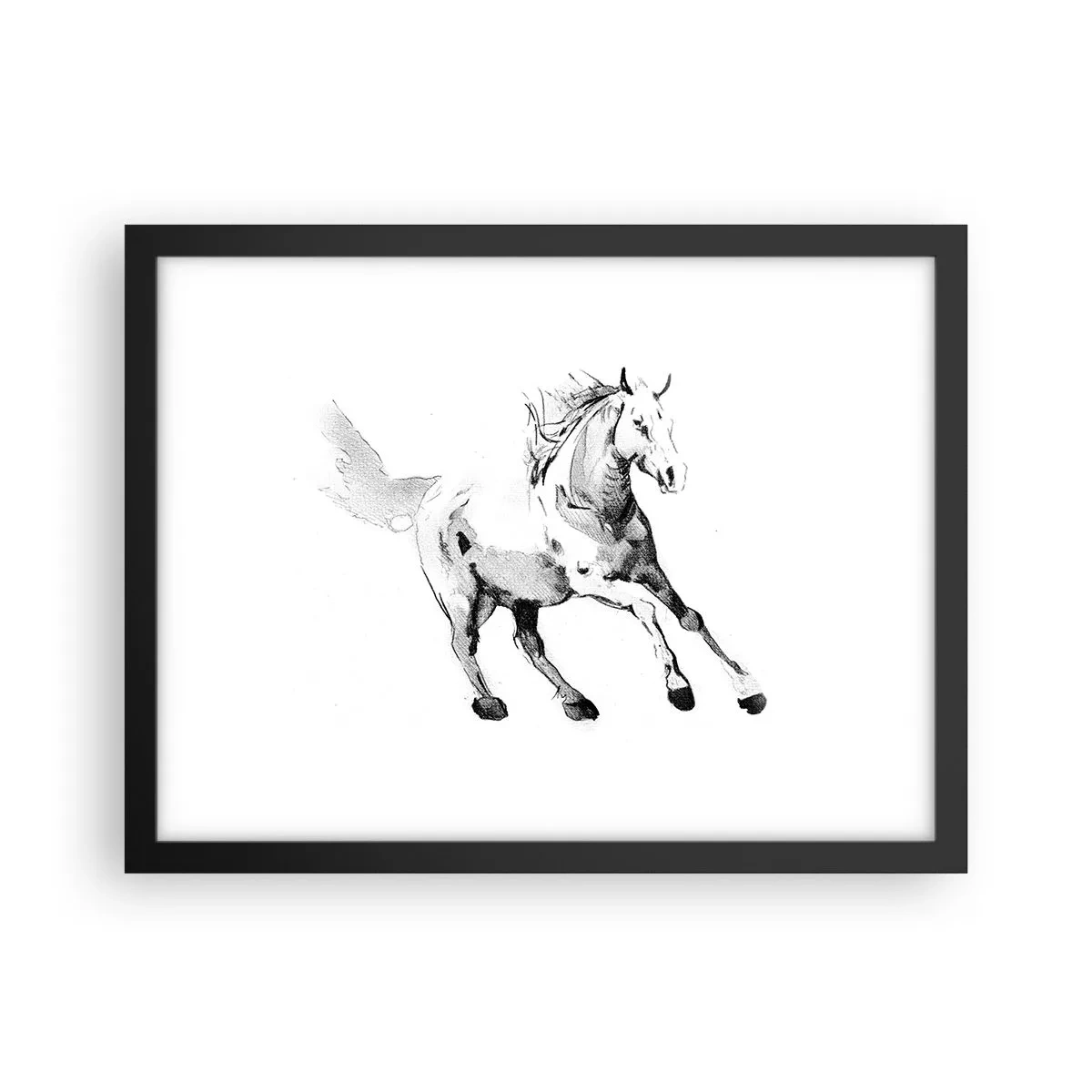Plakat i sort ramme - Utæmmet sjæl - 40x30 cm