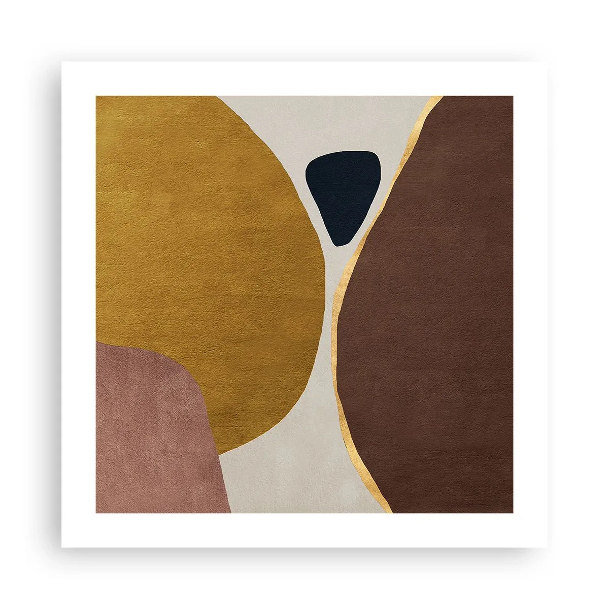 Plakat - Abstraktion - et sted i rummet - 50x50 cm