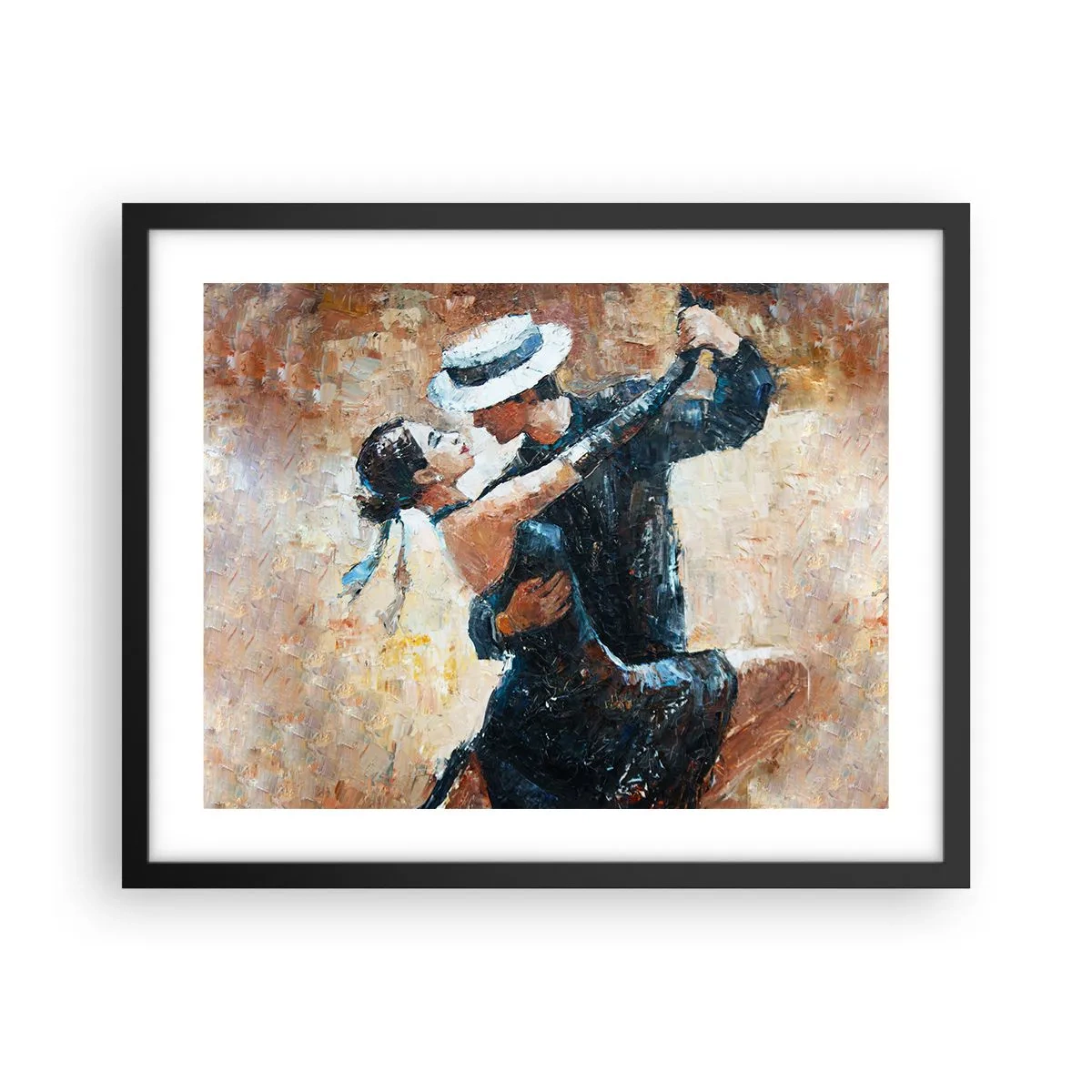 Plakat i sort ramme - A la Rudolf Valentino - 50x40 cm