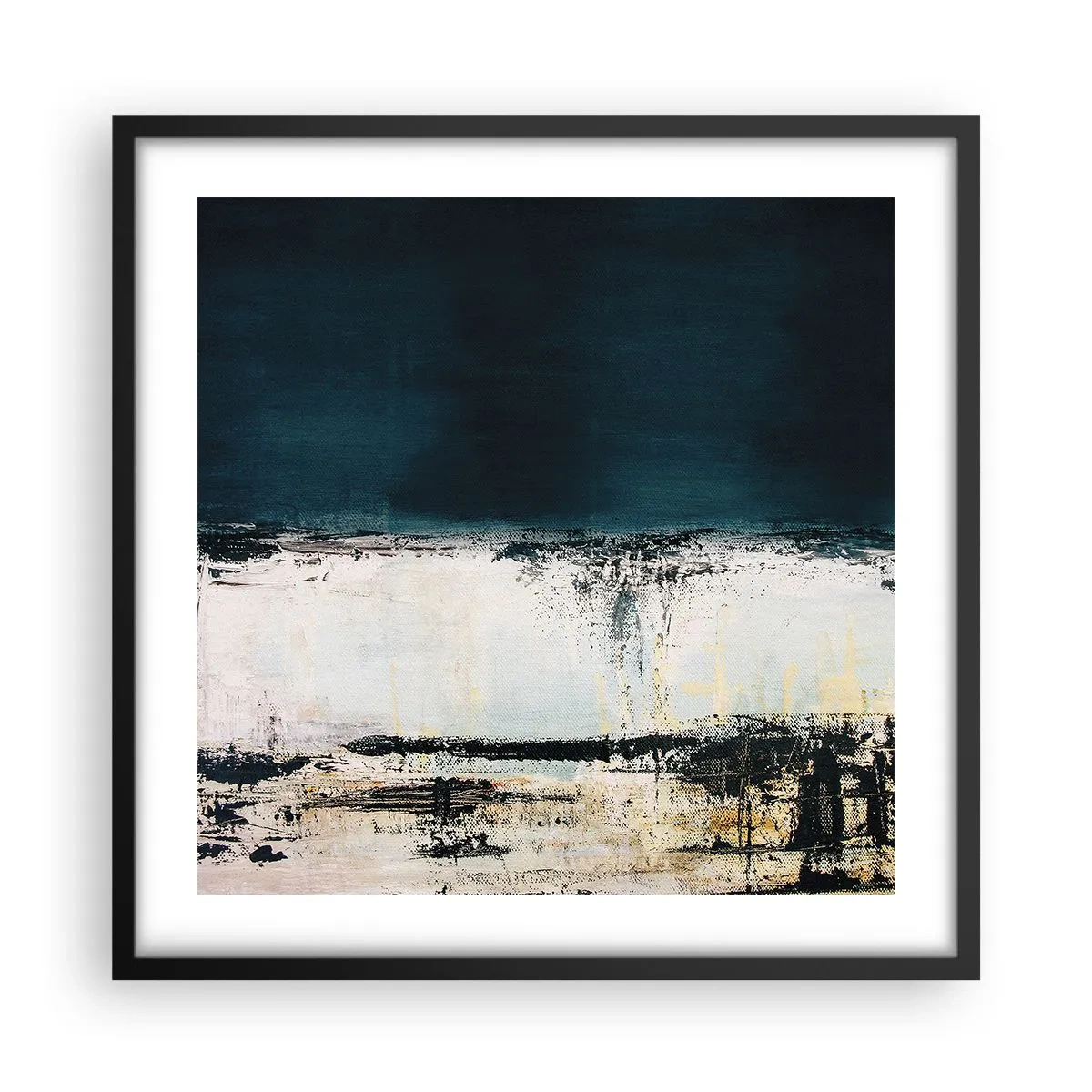 Plakat i sort ramme - Vandret sammensætning - 50x50 cm