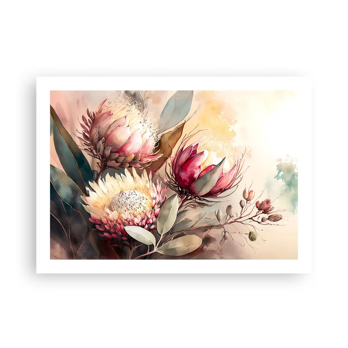 Plakat - I profil og en face - 70x50 cm