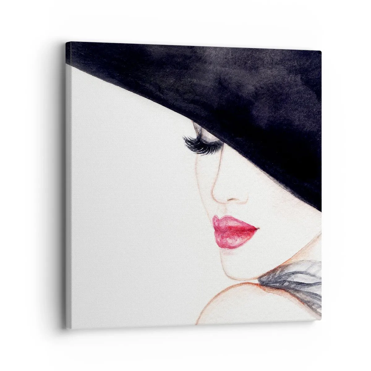 Lærredstryk - Billede på lærred - Elegance og sensualitet - 30x30 cm