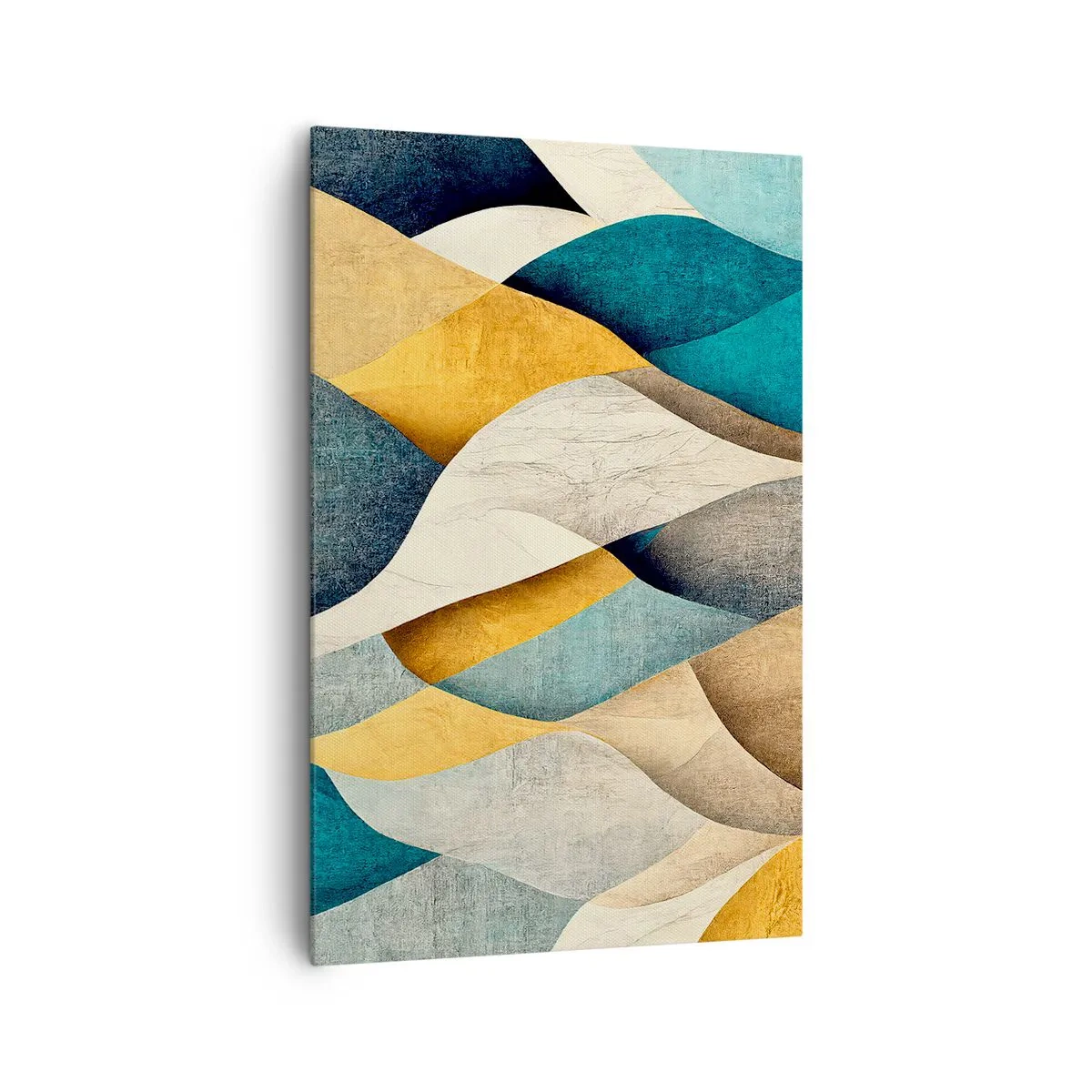 Lærredstryk - Billede på lærred - Rytme og bølger - 80x120 cm