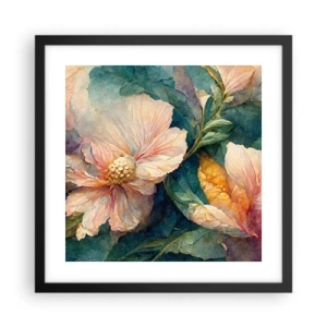 Plakat i sort ramme - Subtiliteten selv - 40x40 cm