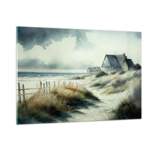 Billede på glas - Væk fra trængsel og travlhed - 120x80 cm