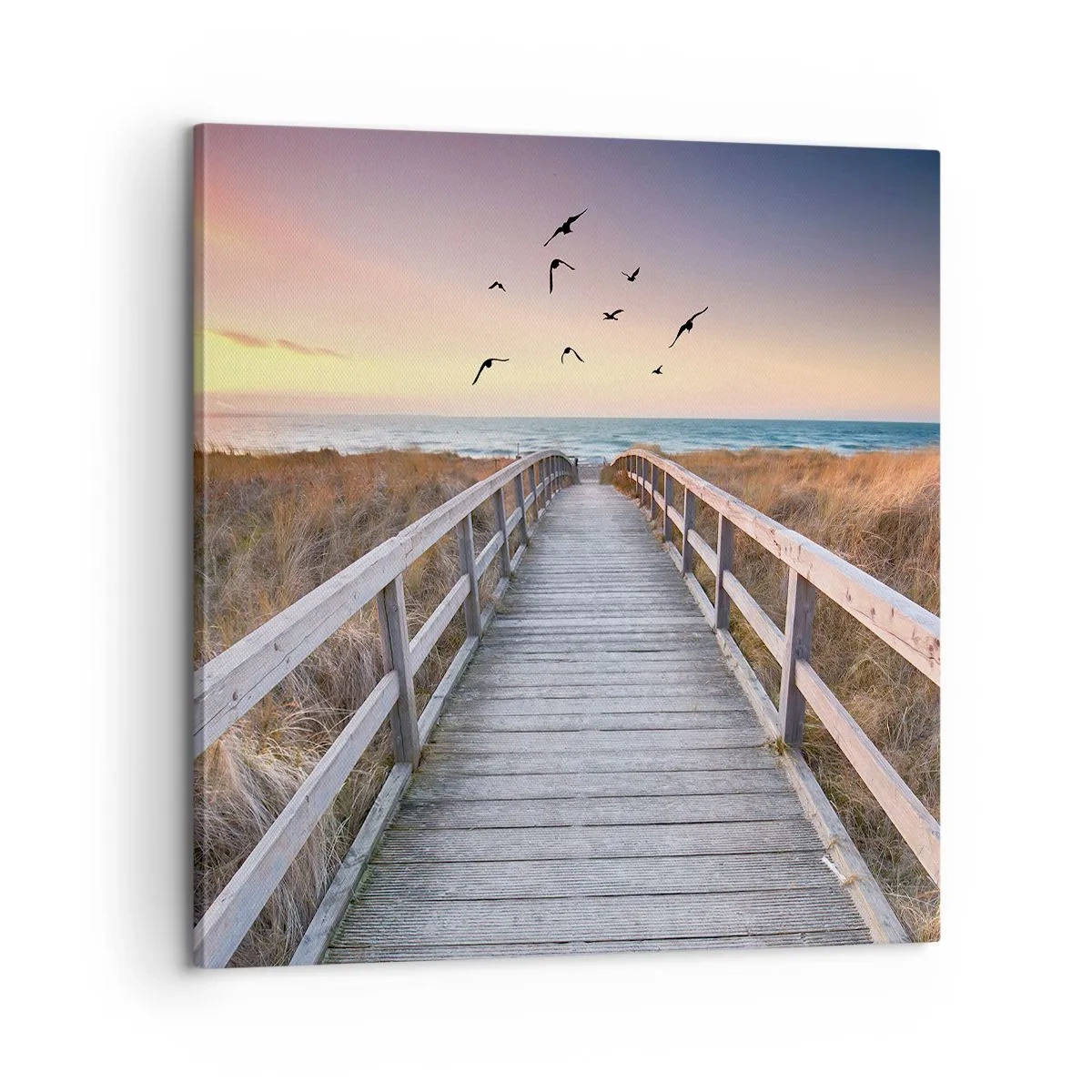 Lærredstryk - Billede på lærred - Rummet med højder - 60x60 cm