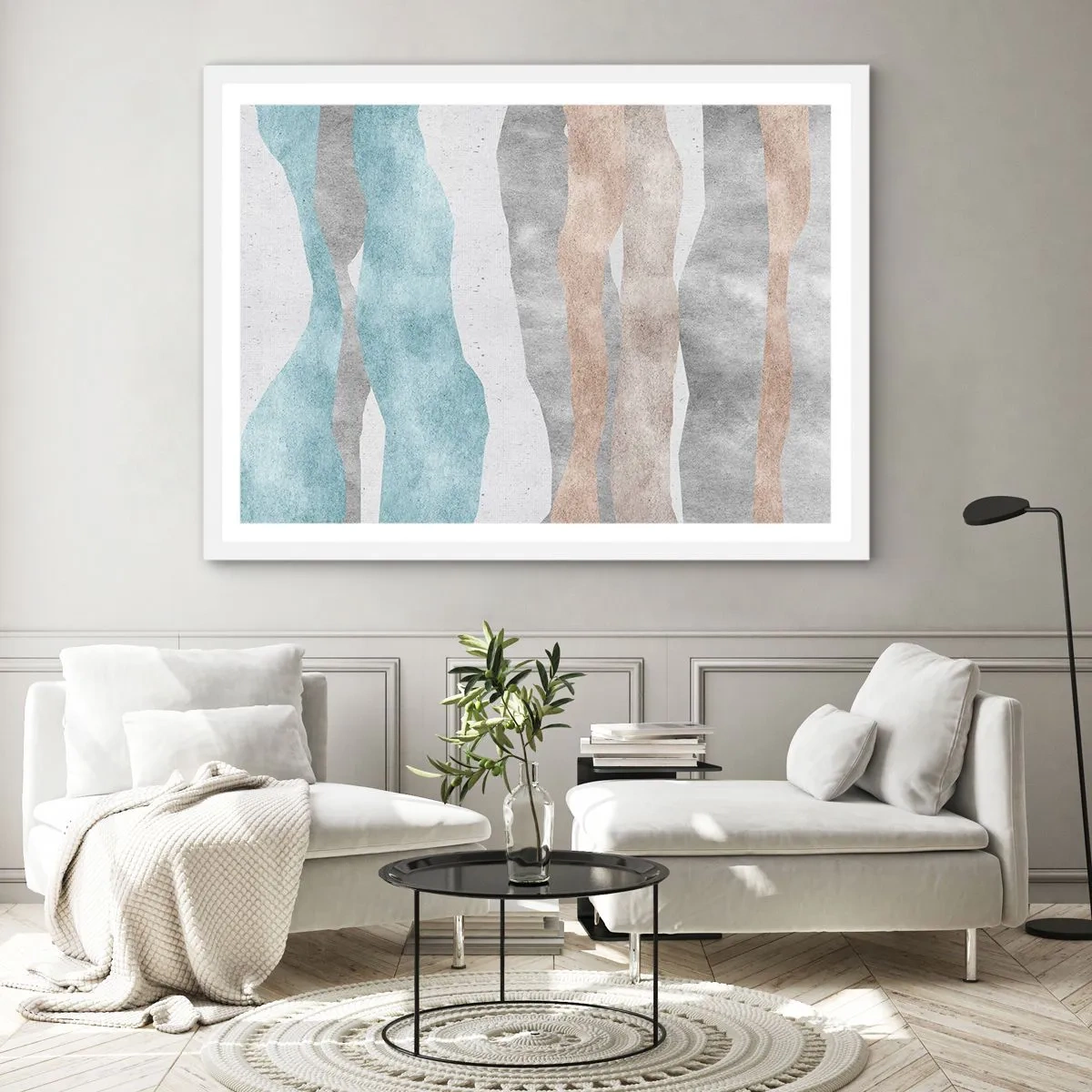 Plakat i hvid ramme - En undersøgelse af intimitet - 40x30 cm