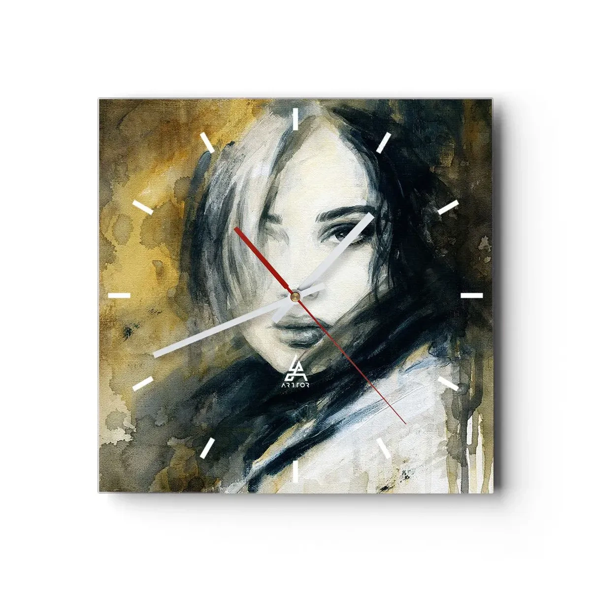 Vægur, Uret - mere uskyldig eller sensuel? - 30x30 cm