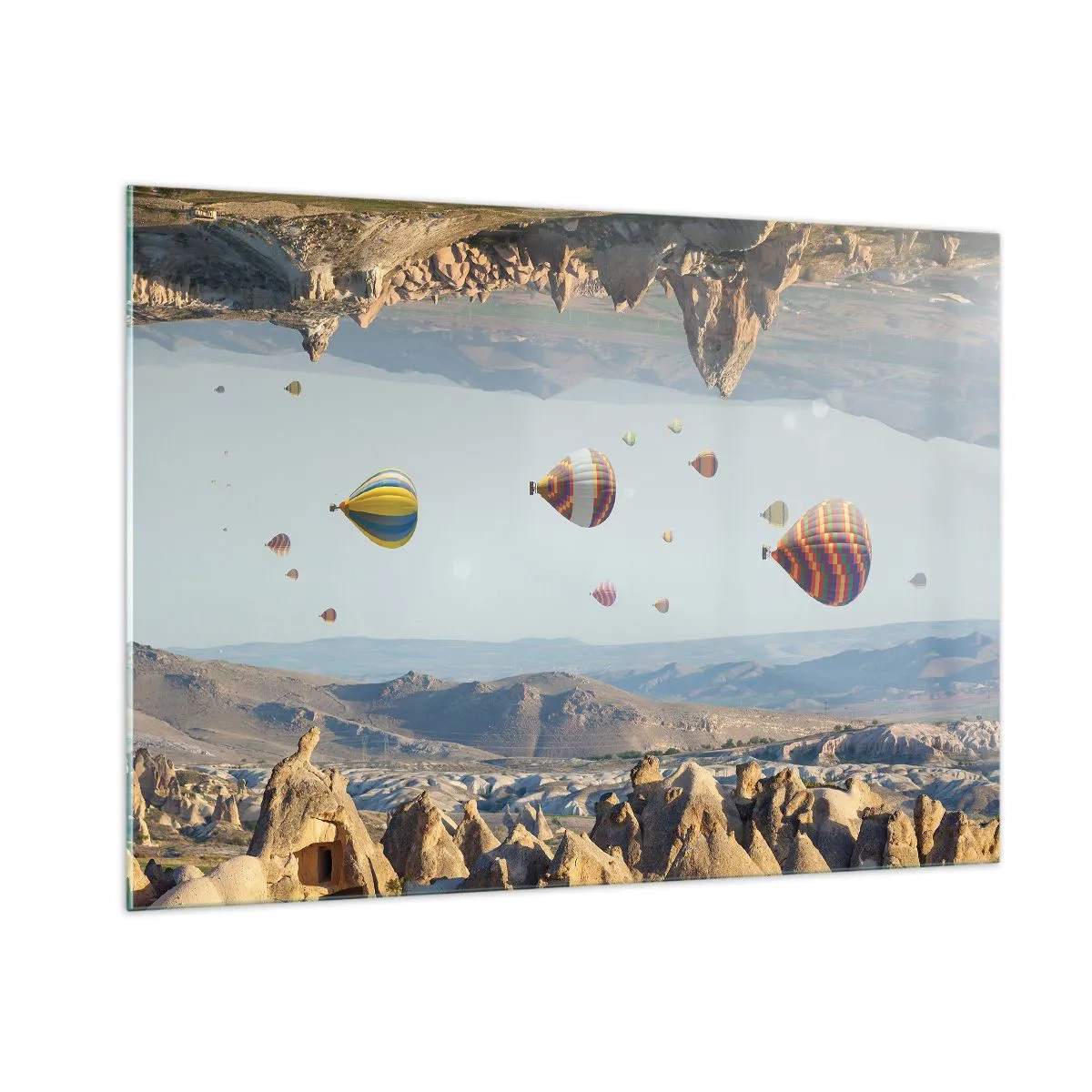 Billede på glas - Alt er muligt her - 100x70 cm