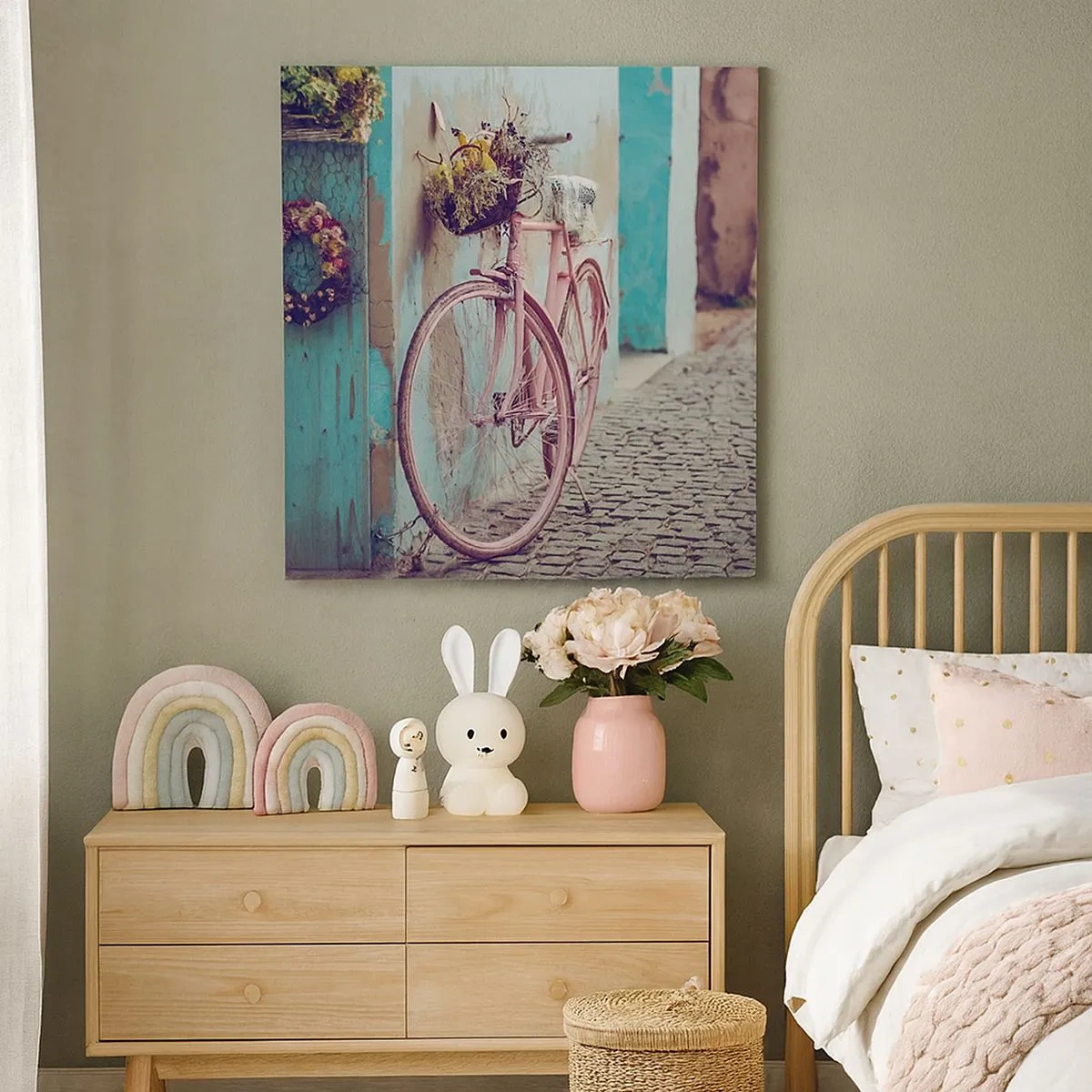 Lærredstryk - Billede på lærred - Jeg vender tilbage om lidt - 30x30 cm