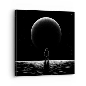 Lærredstryk - Billede på lærred - Ansigt til ansigt - 30x30 cm