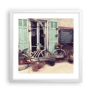 Plakat i hvid ramme - Længe leve provinsen - 40x40 cm