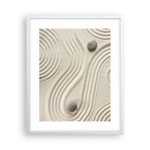 Plakat i hvid ramme - Et strejf af varme - 40x50 cm