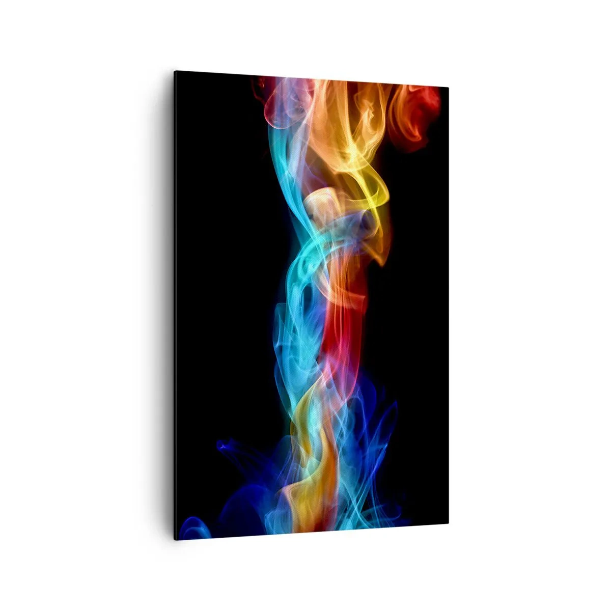 Lærredstryk - Billede på lærred - Regnbuedans i tågerne - 80x120 cm