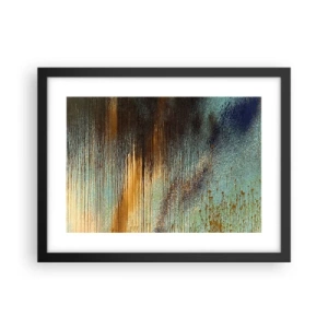 Plakat i sort ramme - En utilsigtet farverig komposition - 40x30 cm