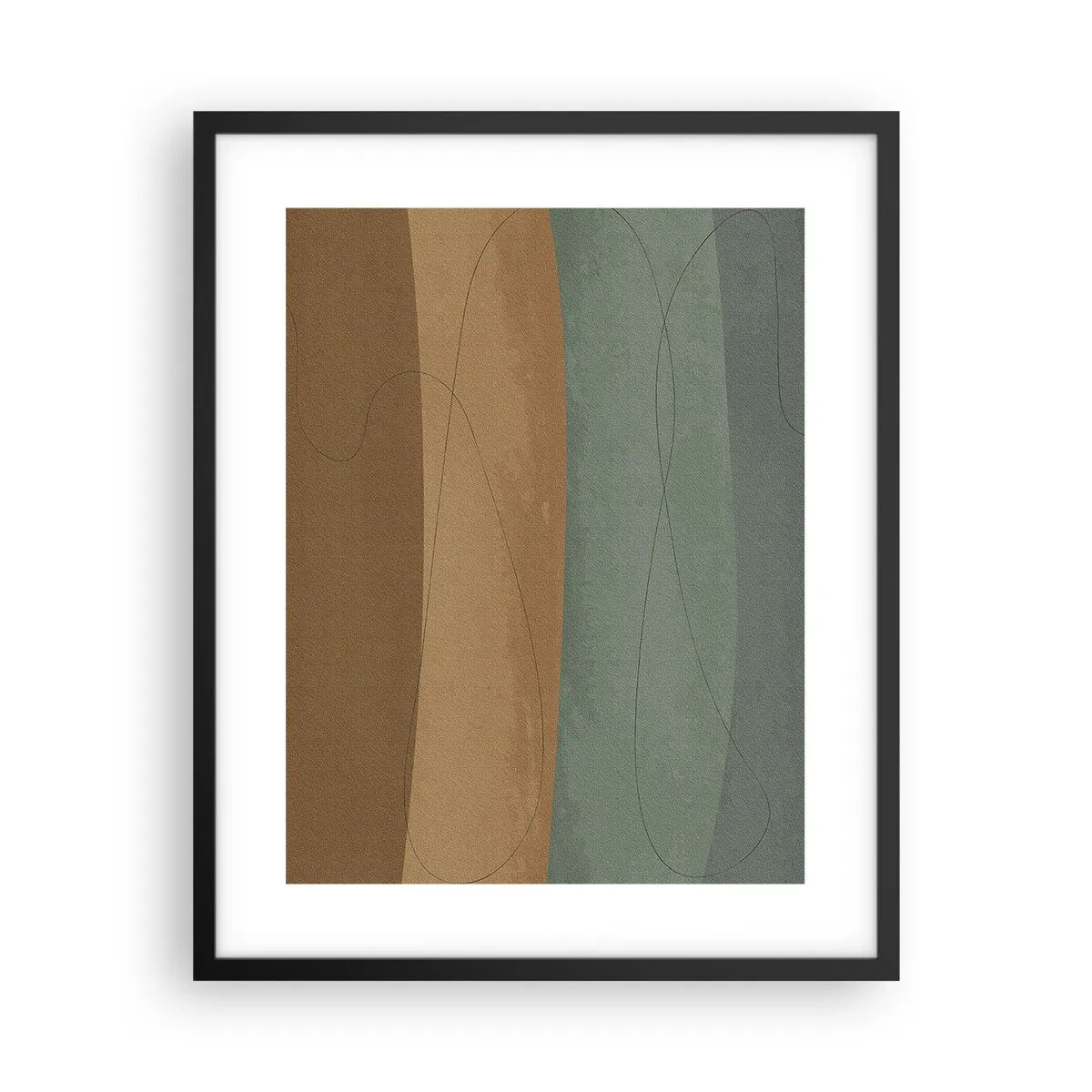Plakat i sort ramme - Vandret sammensætning - 40x50 cm