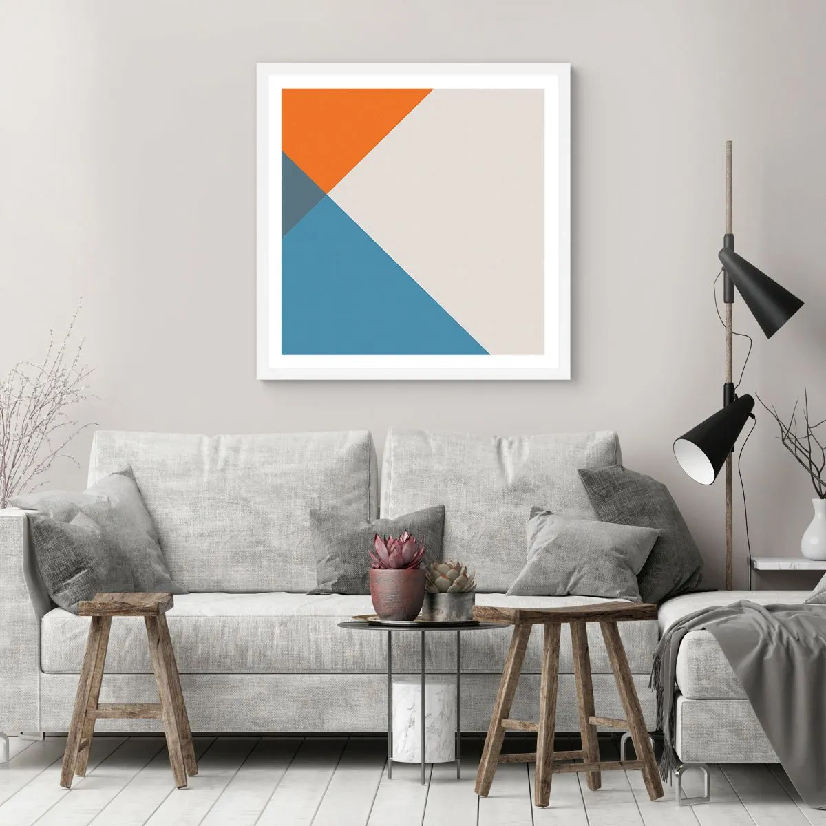Plakat i hvid ramme - Med hensyn til ... - 30x30 cm