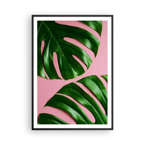 Plakat i sort ramme - Grønt rendez-vous - 70x100 cm