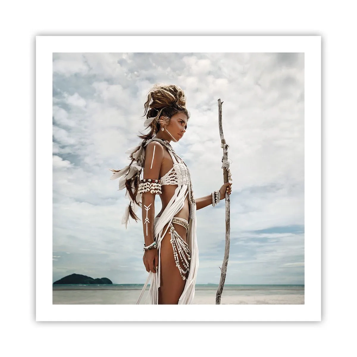 Plakat - Dronning af troperne - 60x60 cm