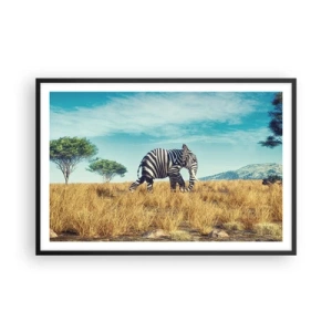Plakat i sort ramme - Grå er ikke længere på mode - 91x61 cm